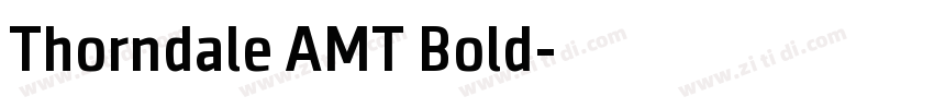 Thorndale AMT Bold字体转换
